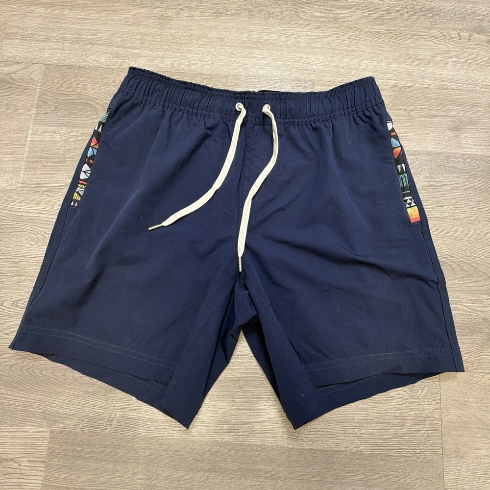 Wowie Nomad 3.0 Shorts Mens M Blue 7" Linerless Hybrid Aztec Performance